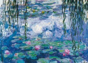 ninfee blu di claude monet