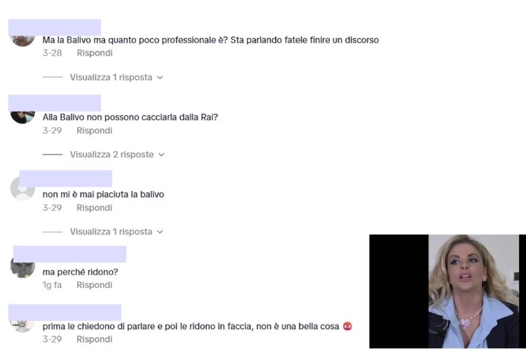 I commenti per Caterina Balivo