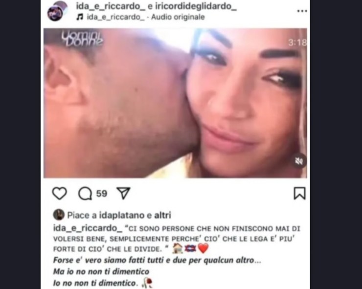 Il like del volto noto di Uomini e Donne