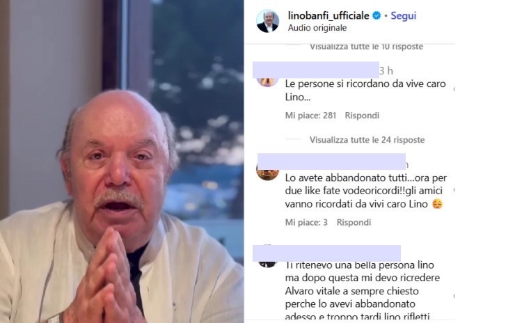 Lino Banfi sui social