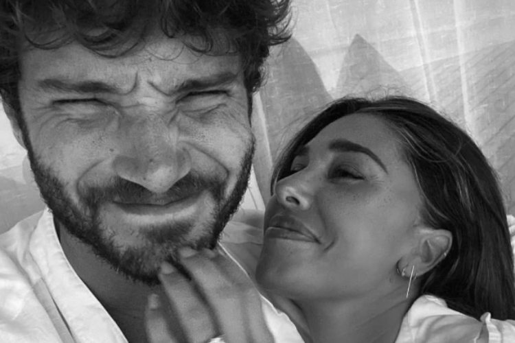 Stefano e Belen prima