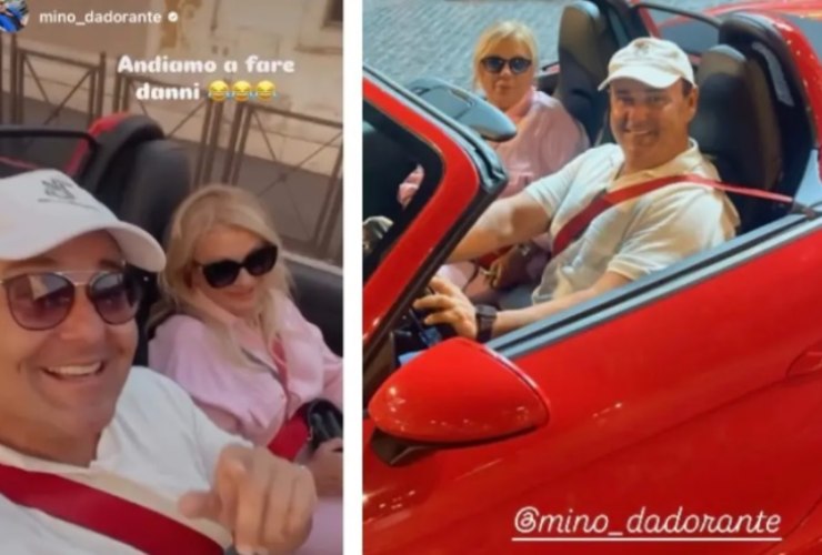 Tina e Cosimo insieme per le vie di Roma