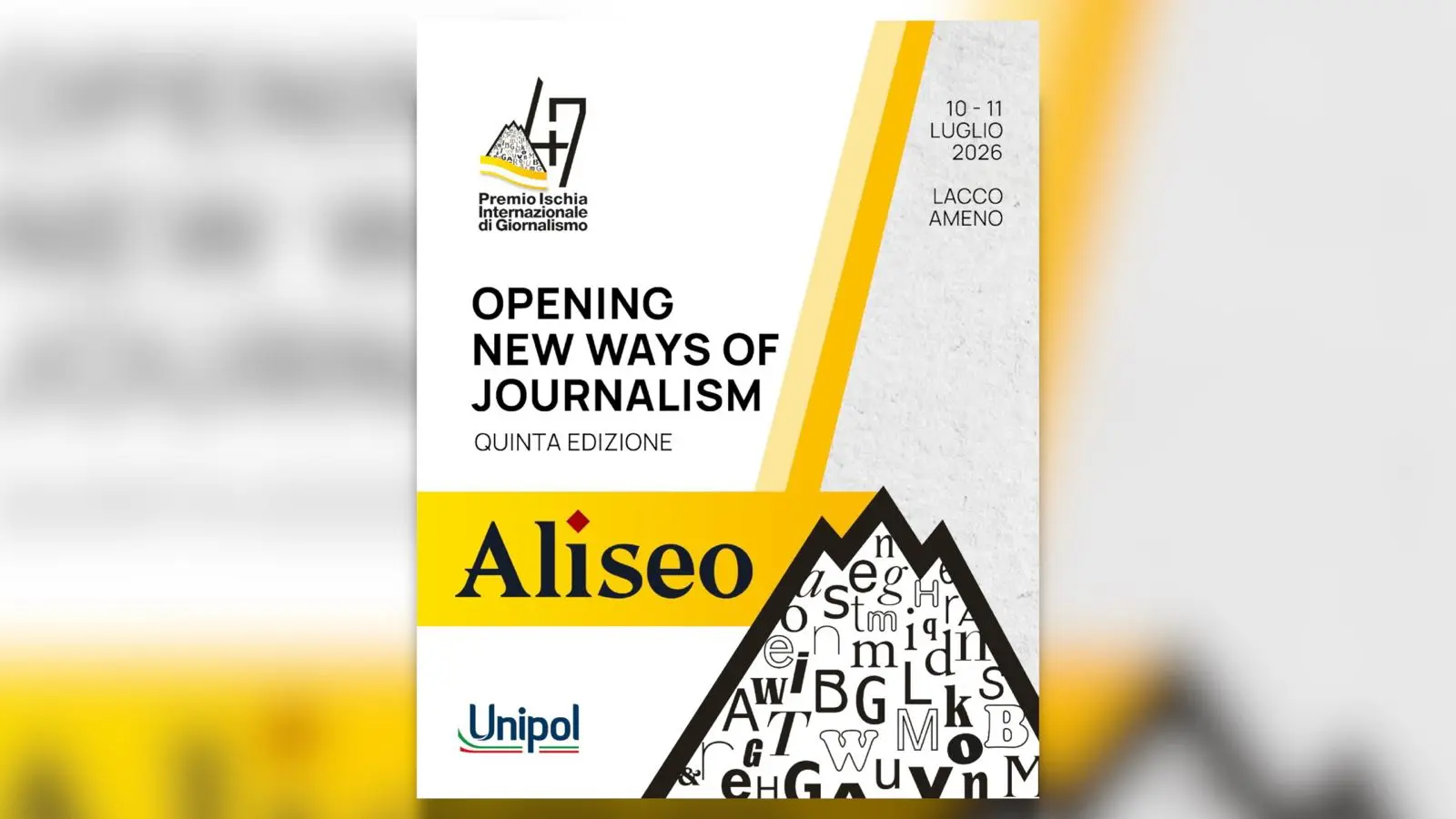 Il Premio Unipol Opening New Ways of Journalism assegnato ad Aliseo