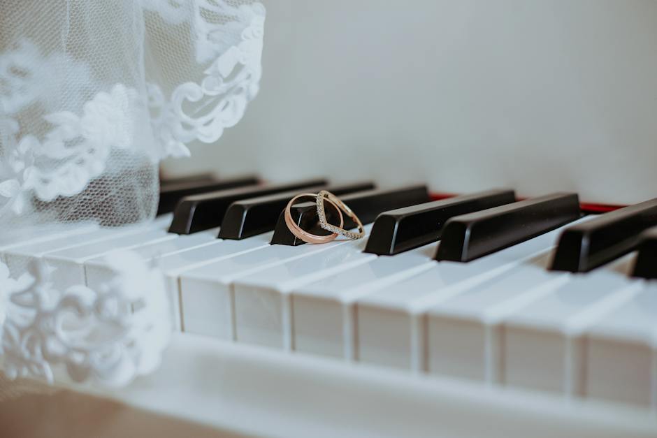 Image of piano keys representing the text and its musical themes